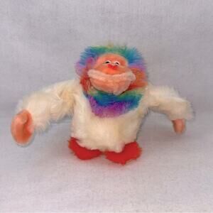 EUC Vintage Rainbow Ga Ga Gorilla with Poseable Arms Walks and Dances See Video